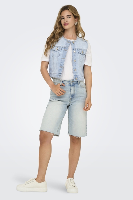 Only onlfeliz dnm waistcoat round collar